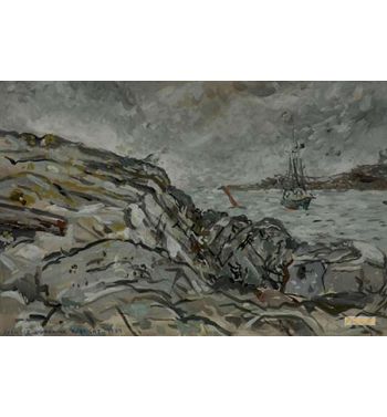 Hillside And Coastal Scene, 1939