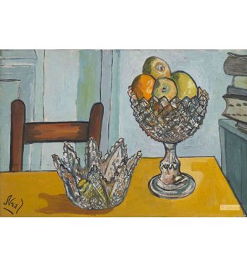 Cut Glass With Fruit