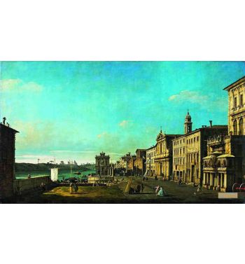 View Of Via Di Ripetta In Rome 
