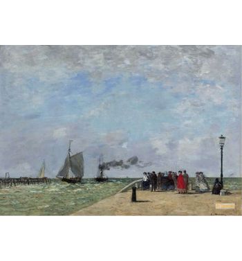The Pier In Havre 1868