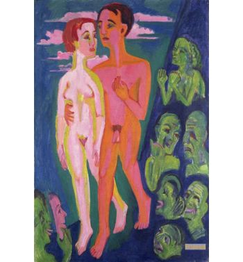 A Couple In Front Of A Crowd