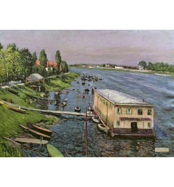 The Pontoon At Argenteuil C1886 87
