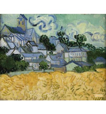 View Of Auvers With Church