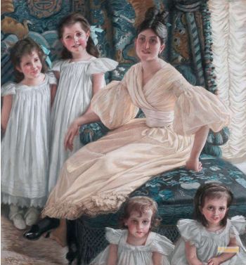 Comtesse D’Yanville And Her Four Children