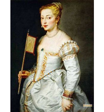 Lady Girl With A Fan Lady In White