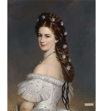 Empress Elizabeth Of Austria With Diamond Stars In Her Hair C