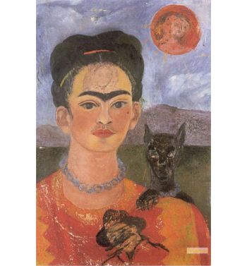 Self Portrait With A Portrait Of Diego On The Breast And Maria Between The Eyebrows 1954