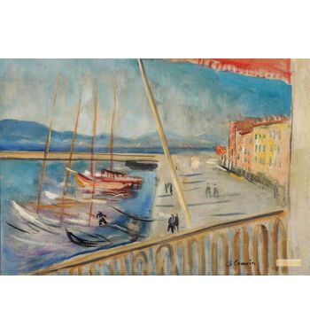 View Of The Port Of Saint Tropez Of Hotel Sube