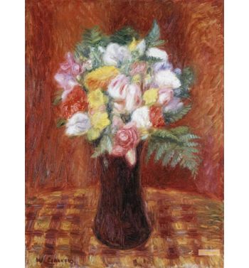Bouquet In Purple Vase
