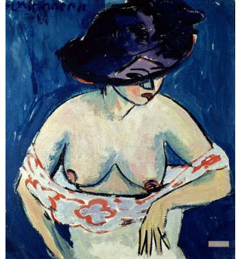 Half Naked Woman With A Hat, 1911