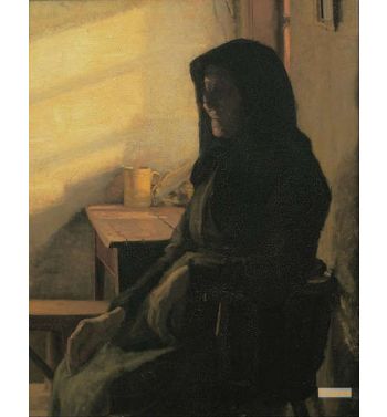 A Blind Woman In Her Room