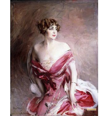Portrait Of Mlle De Gillespie La Dame De Biarritz 1912