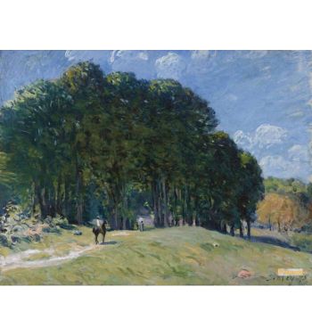 The Horseman By The Forest's Edge 1875