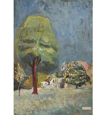 Cavalier In A Landscape