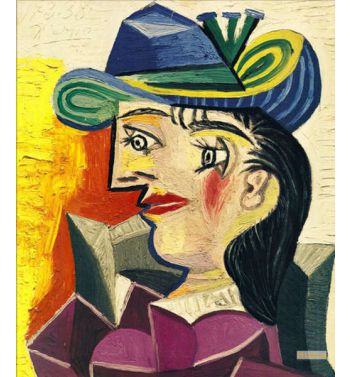 Woman With A Blue Hat