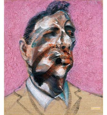 Three Studies for Portrait of George Dyer on Pink Ground I