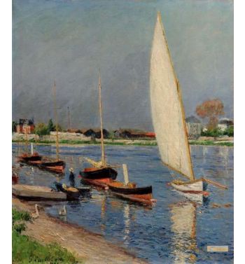 Sailboats On The Seine At Argenteuil