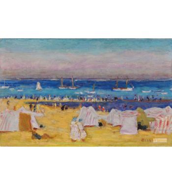 The Beach, Arachon, c1922