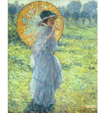Woman With A Parasol C 1906