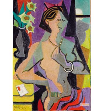 Naked Woman Has The Letter