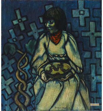 Femme Au Foulard Rouge Woman with Red Scarf