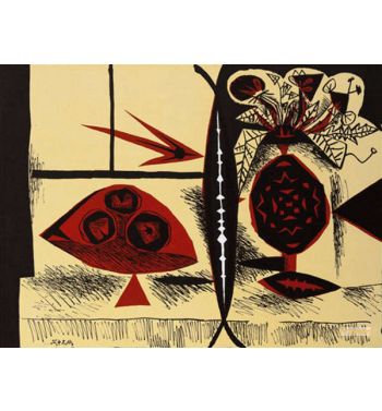 Composition With Vase Of Flowers 1988