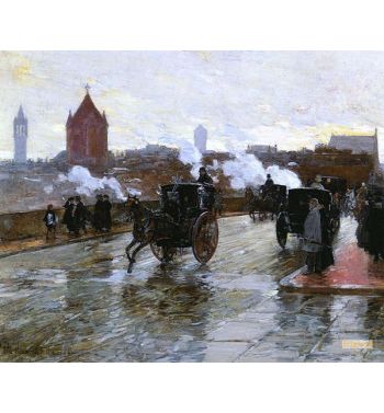 Clearing Sunset, Aka Corner Of Berkeley Street And Columbus Avenue, 1890