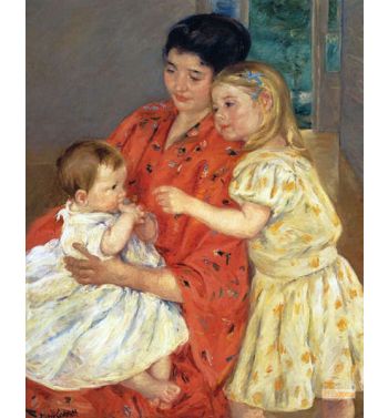 Mother And Sarah With The Baby 1901