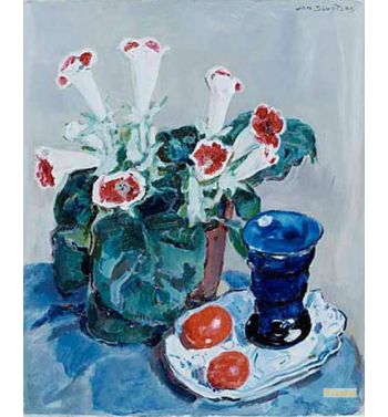 Still Life With Gloxinia, C, 1935