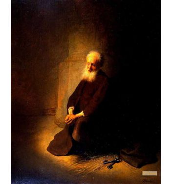 St Peter In Prison The Apostle Peter Kneeling 