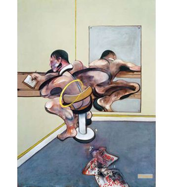 Figure Writing Reflected in Mirror