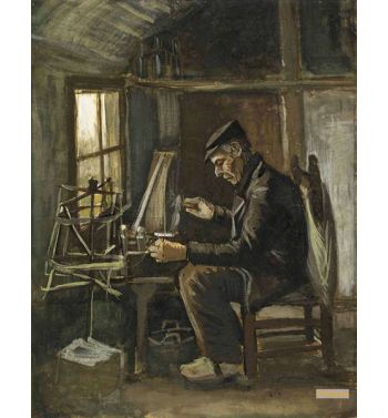 Man Winding Yarn
