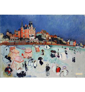 The Playa De Sainte-Adresse In 1906