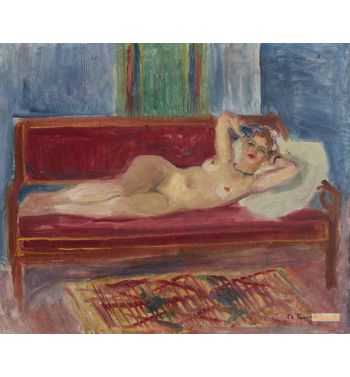 Naked At Red Sofa, 1945