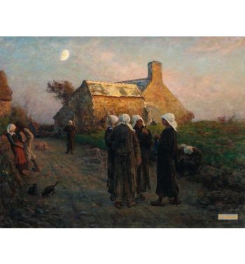 Le Soir Dans Les Hameaux Du Finistère