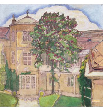 Bluhender Kastanienbaum ca1912