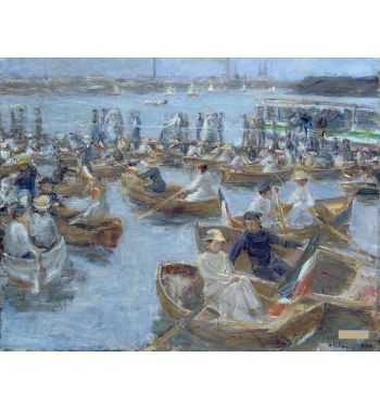 Evening At The Uhlenhorster Fahrhaus 1910