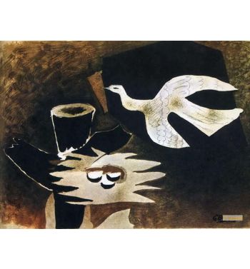 Bird Returning To Its Nest 1956