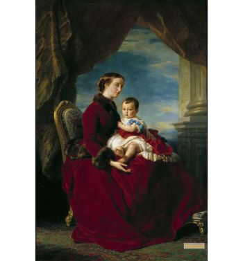 Portraits Of Empress Eugenie And Imperial Prince Eugenie De M