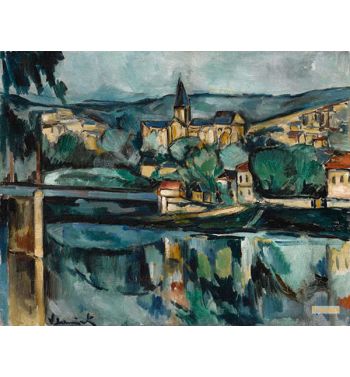 Village At The Edge Of A River