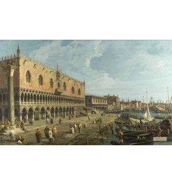 Venice The Doge's Palace And The Riva Degli Schiavoni