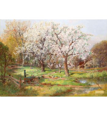 Bluhender Bauerngarten