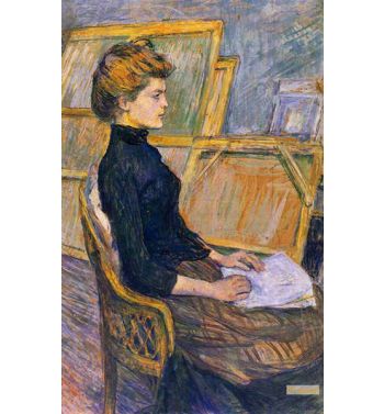 The Painter's Model Helène Vary In The Studio