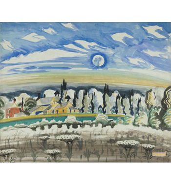 Moon Over Village
