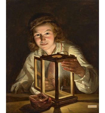Boy With A Stall Lantern