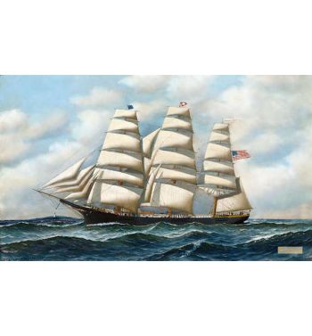 The Ship Young America At Sea