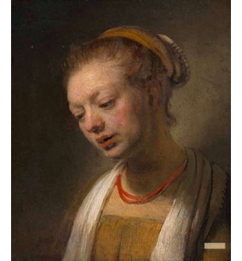 Young Woman With A Red Necklace