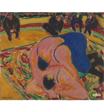 Wrestlers In A Circus, 1909