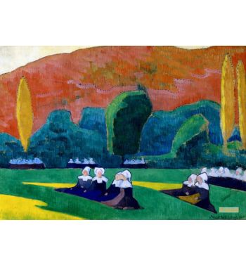 Breton Women Attending A Pardon