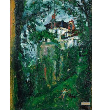 Young Girl With A Dog, House And Counterfort